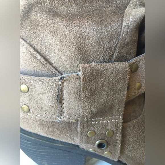 nicole boots.  8M, soft slouchy fabric, pull on, camel/brown - Picture 7 of 12